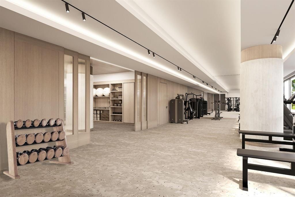 Gym - Illustration of Completed Renovat
