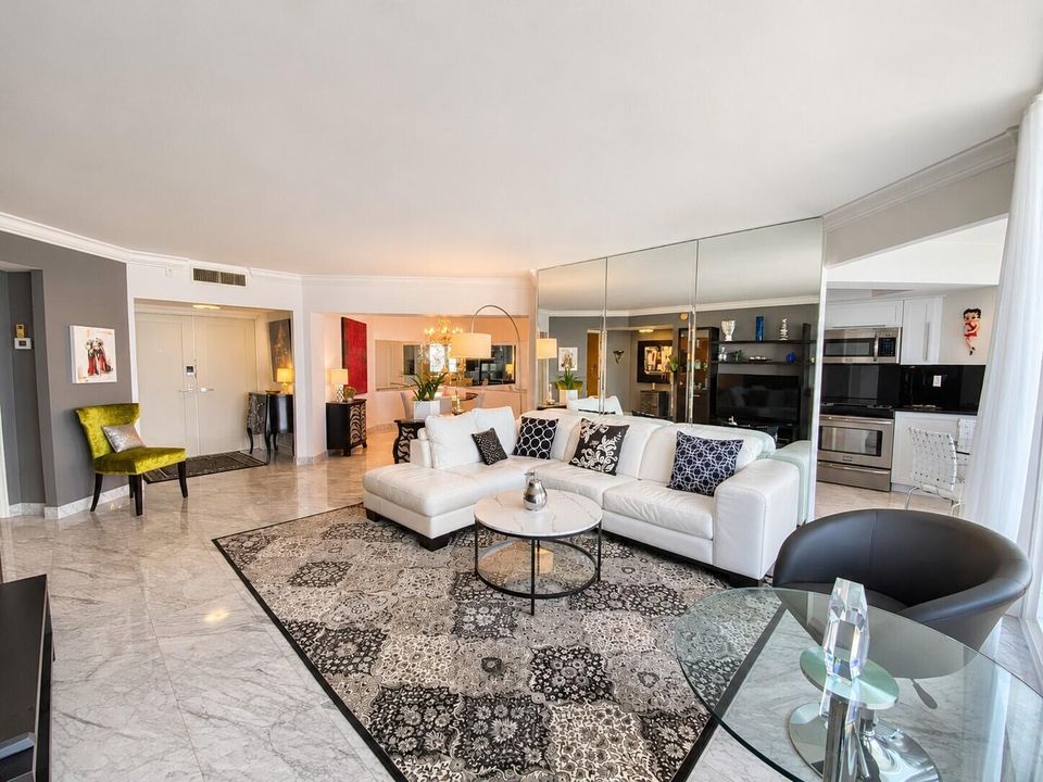 Bright Luxury Living Room Interior