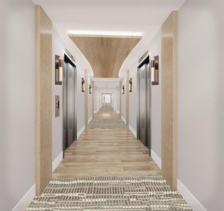Iterior Hallways- Illustration of Compl