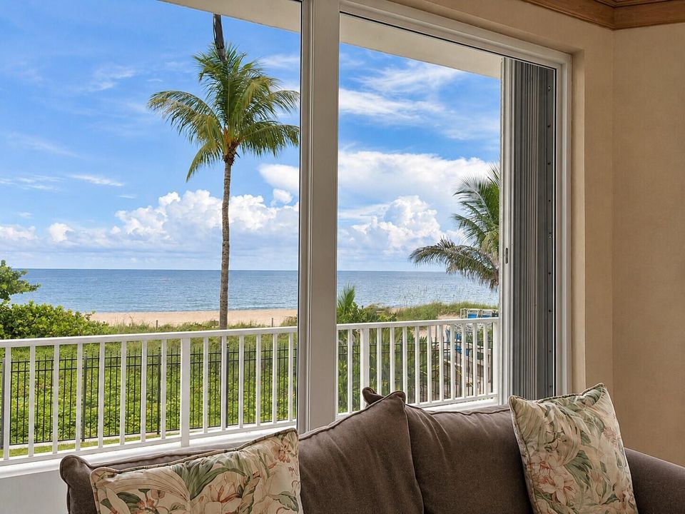 Seaside Resort View from Sofa