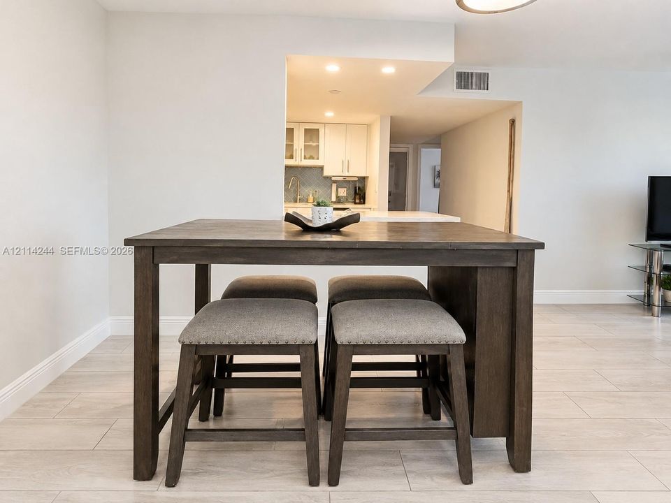 Open-concept space.