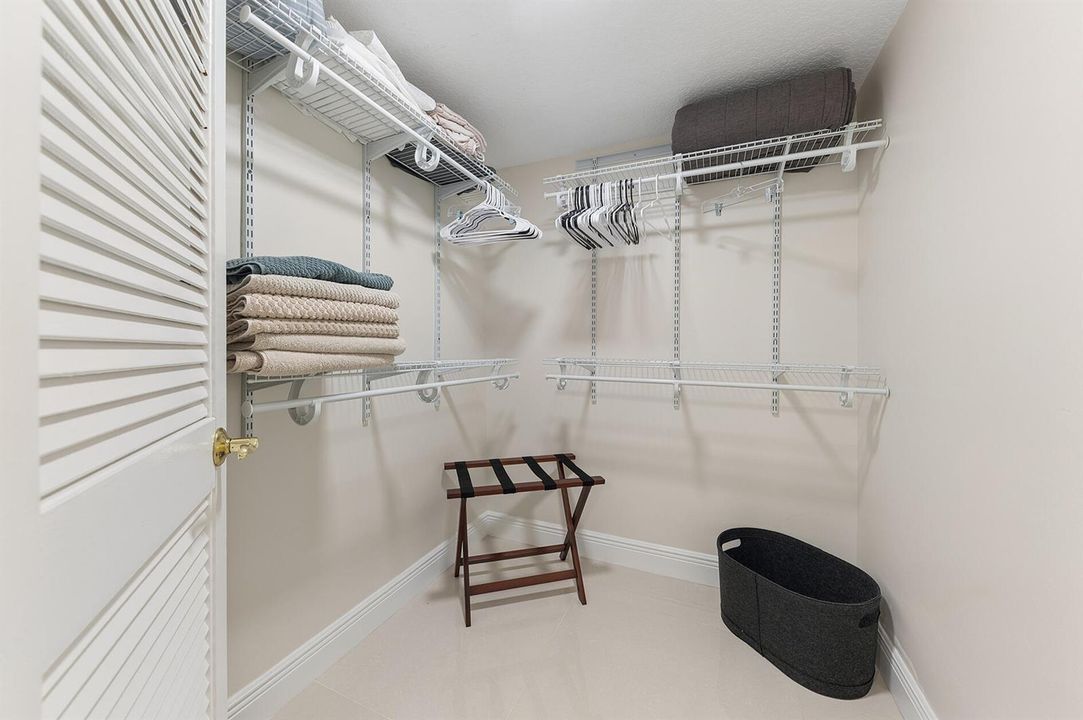 Primary closet
