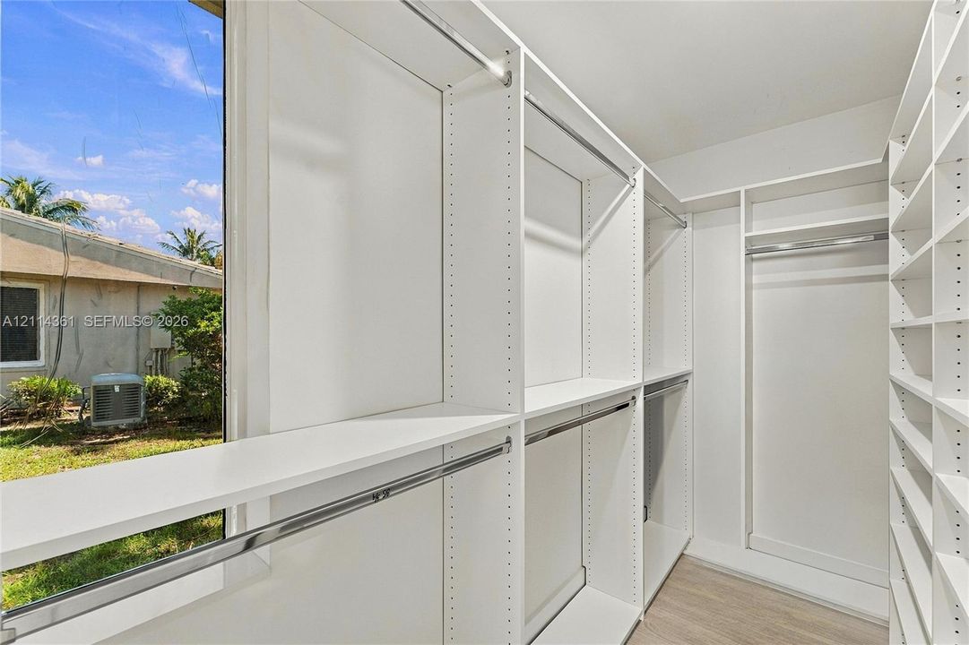 Large walk-in closet