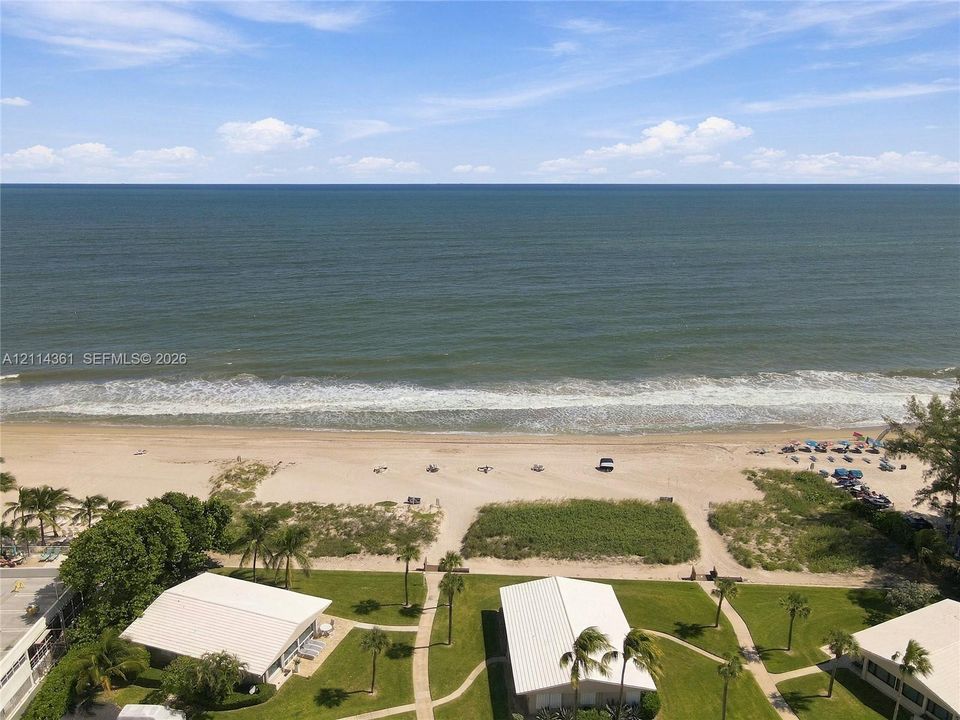 Beach is just across the street