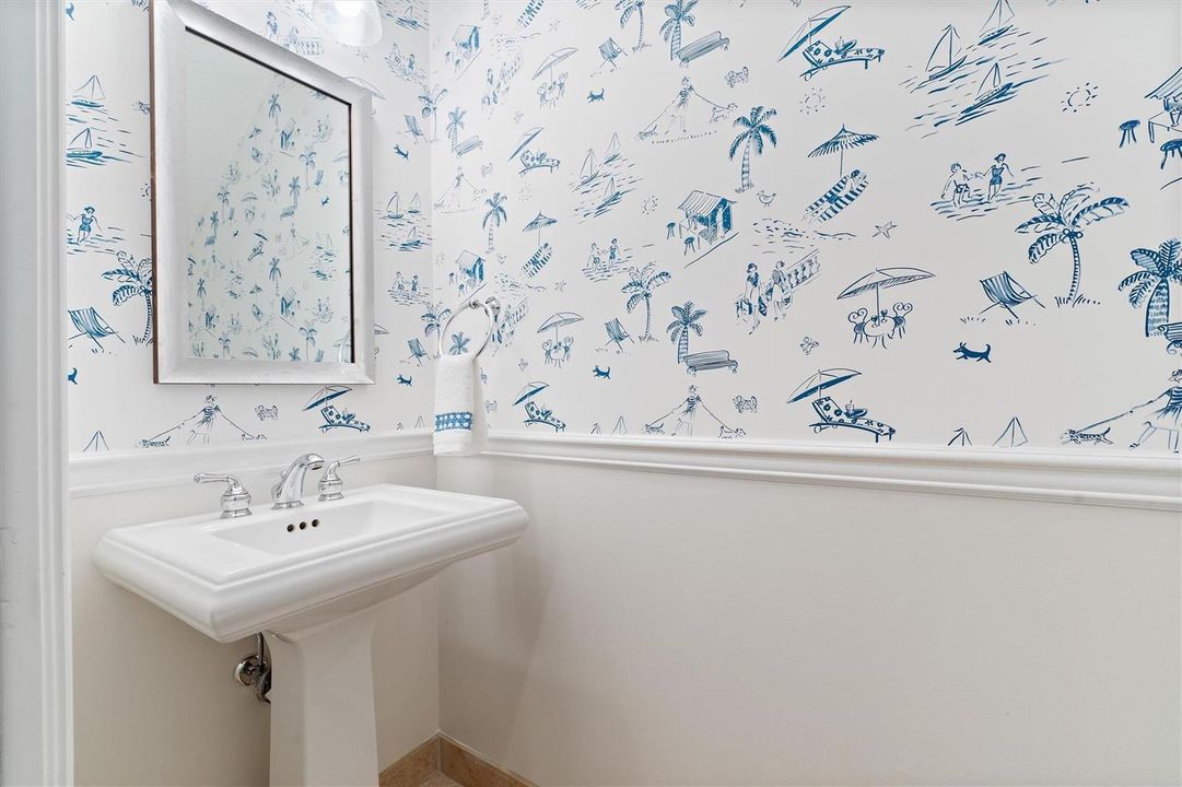Powder Room on level 1