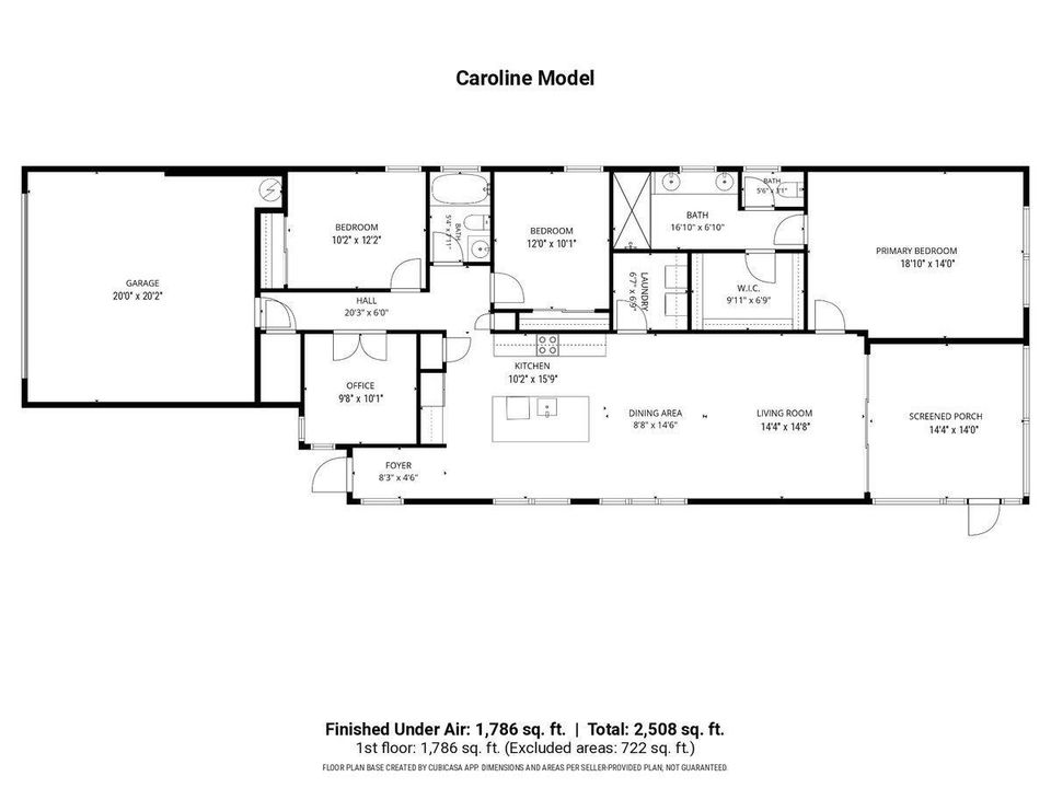 Caroline Model Floor Plan