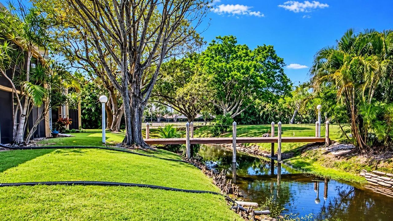 Tranquil Community Pond Fountain