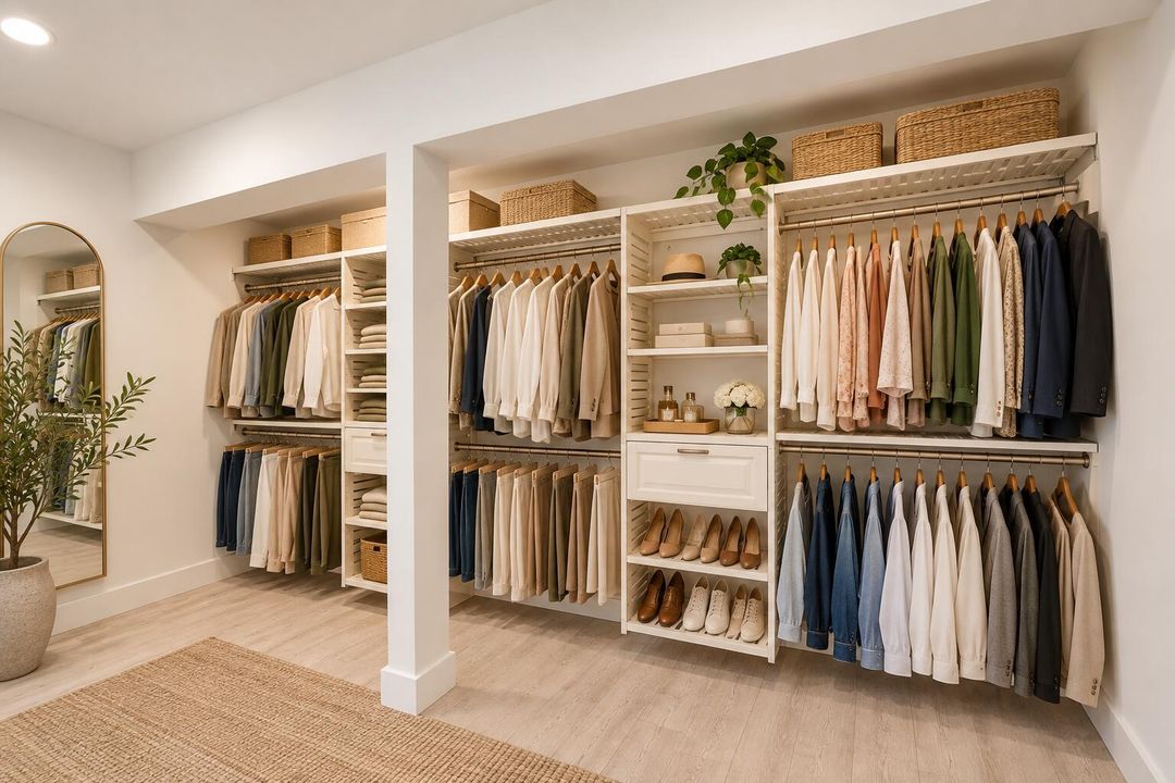 Luxurious Organized Walk-In Closet