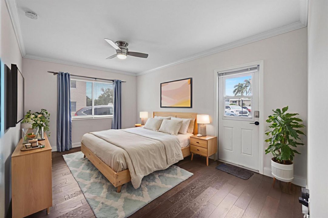 Virtually Staged Primary Bedroom