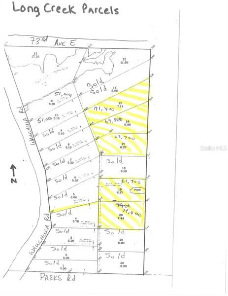 Recently Sold: $71,400 (7.14 acres)
