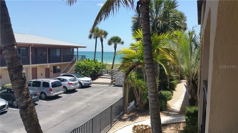 Lovely Gulf of Mexico and beach views from balcony, living room and kitchen of rental unit 601.