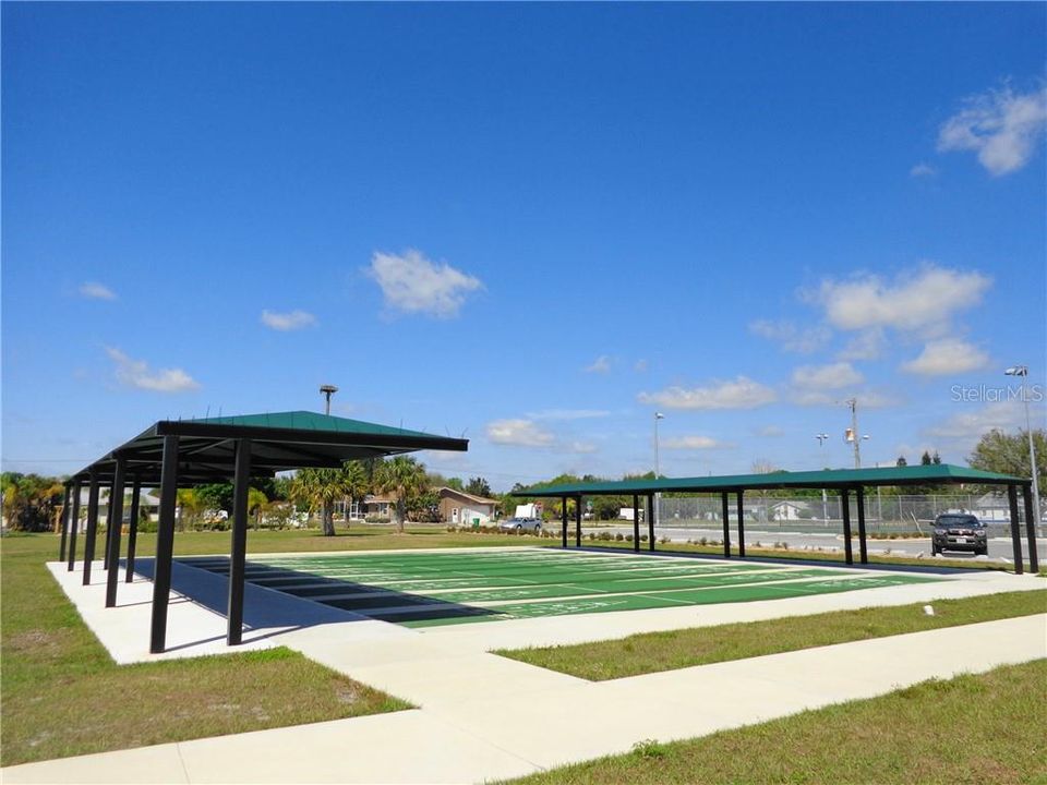 Shuffleboard courts