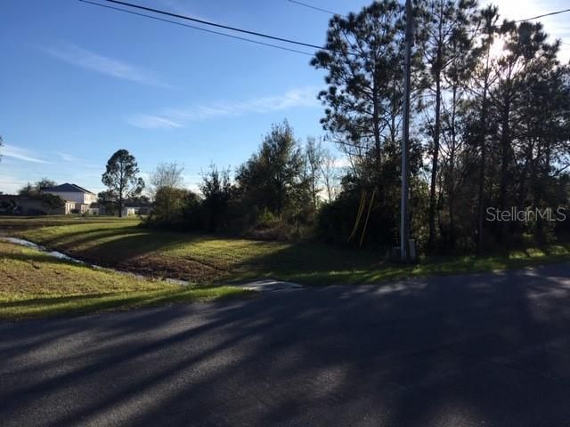 Lot from the east size begins at tree line