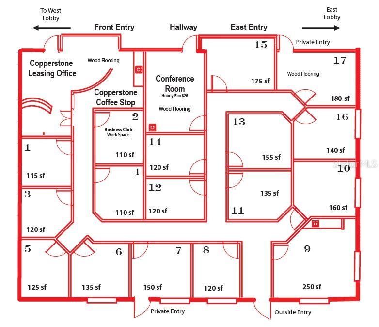 Suite 105 floorplan