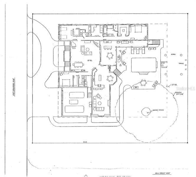 Floor plan of proposed home that could be built on property designed by Steve Bistline.