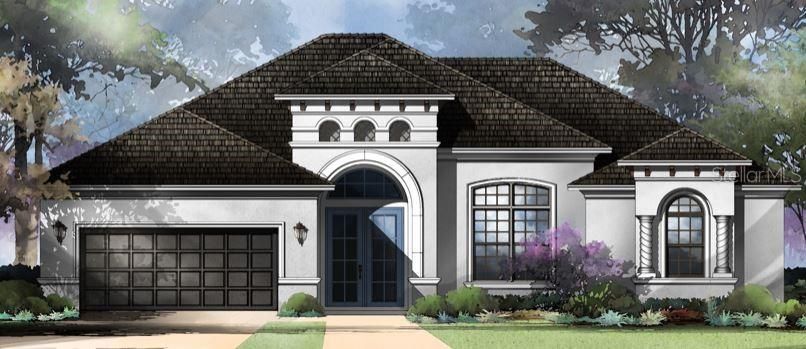 Home to be built with side entry garage in RedTail