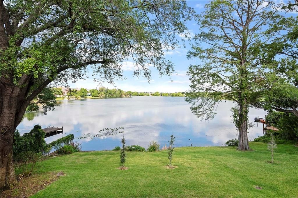 View of Lake Highland from backyard