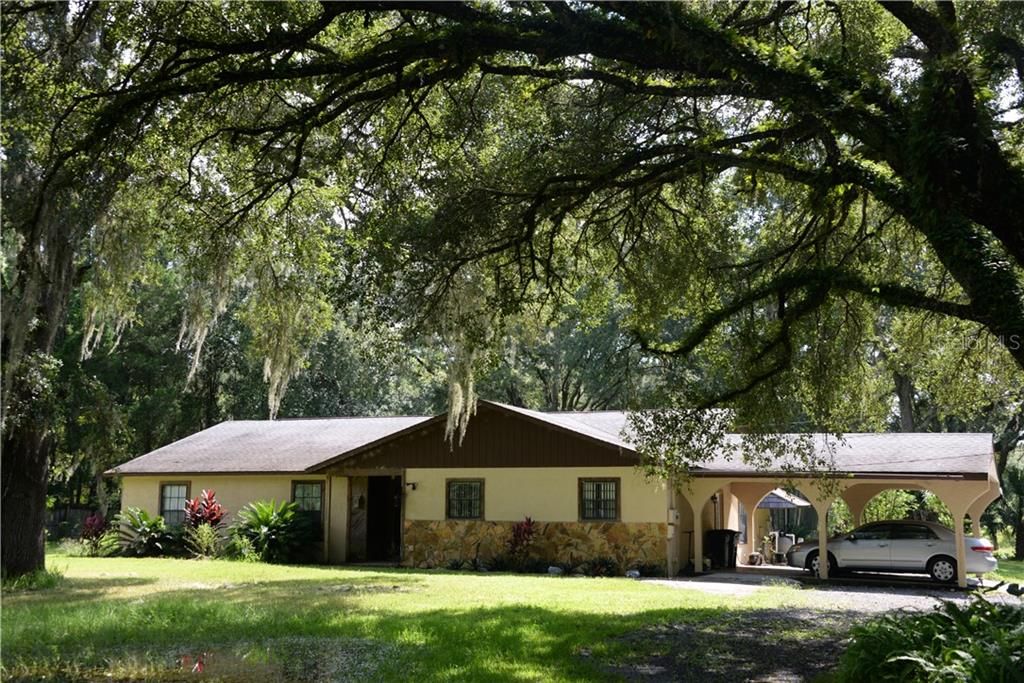 Front elevation from driveway.