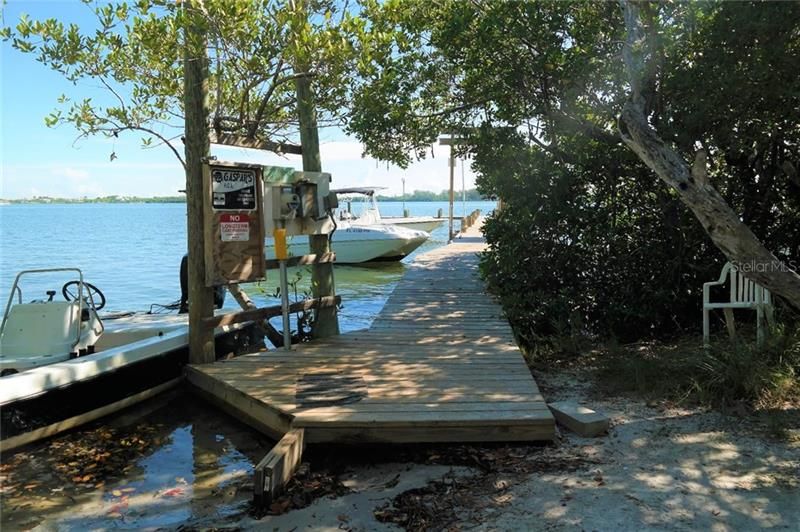 One of three docks for Gaspar's Hideaway. This is the owner's dock, dock A.