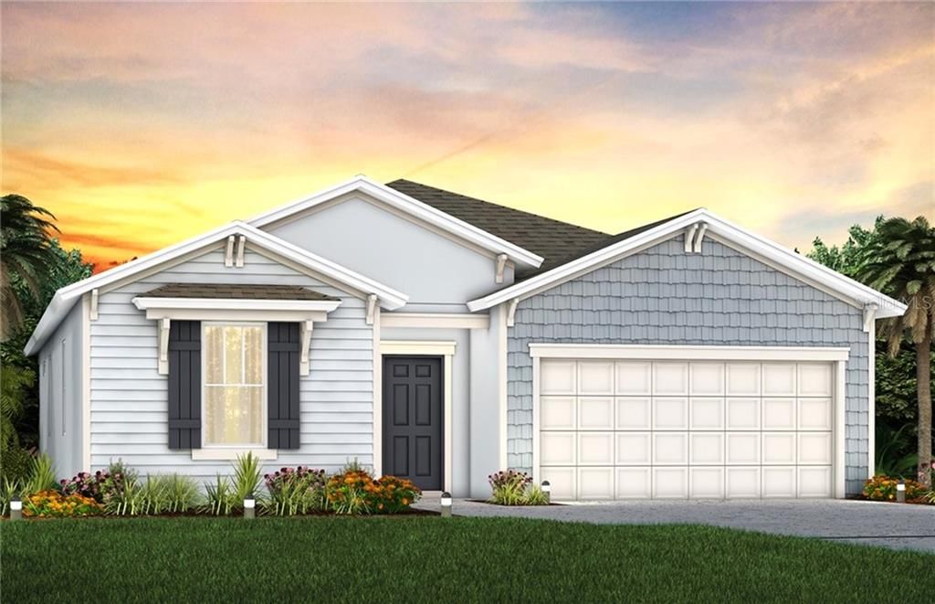 Exterior Design - Artist rendering for this pre-construction home. Pictures are for illustration purposes only. Elevations, colors and options may vary.