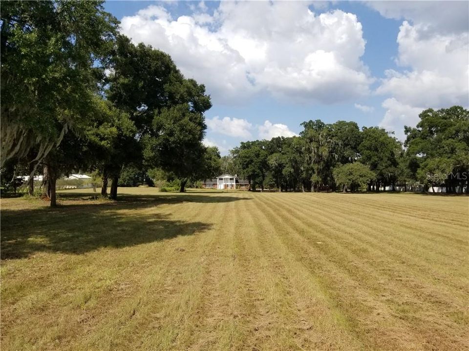 View across the front acreage towards the main home.