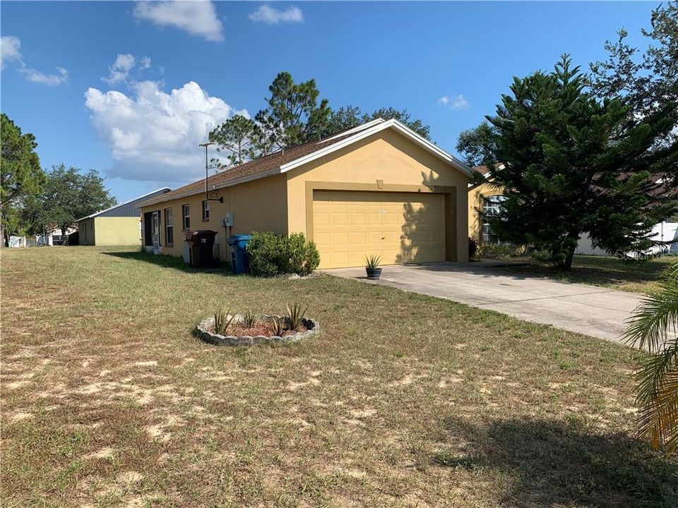 Front left side of home