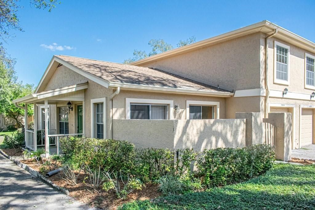 11818 Raintree Dr -front entry and private patio