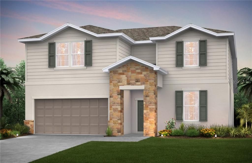 Exterior Design - Artist rendering for this home currently under construction. Pictures are for illustration purposes only. Elevations, colors and options may vary.