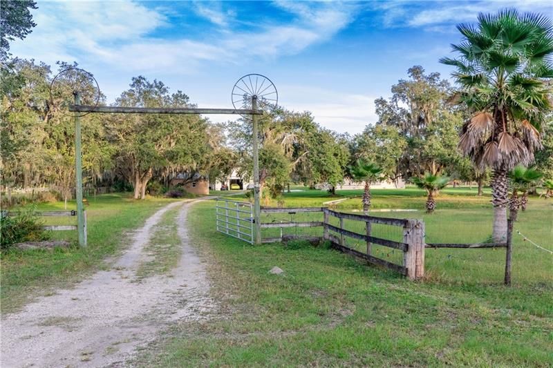 DRIVEWAY WITH AUTOMATIC GATE