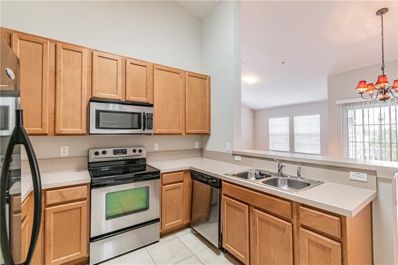 Large Kitchen with Stainless Steel Appliances