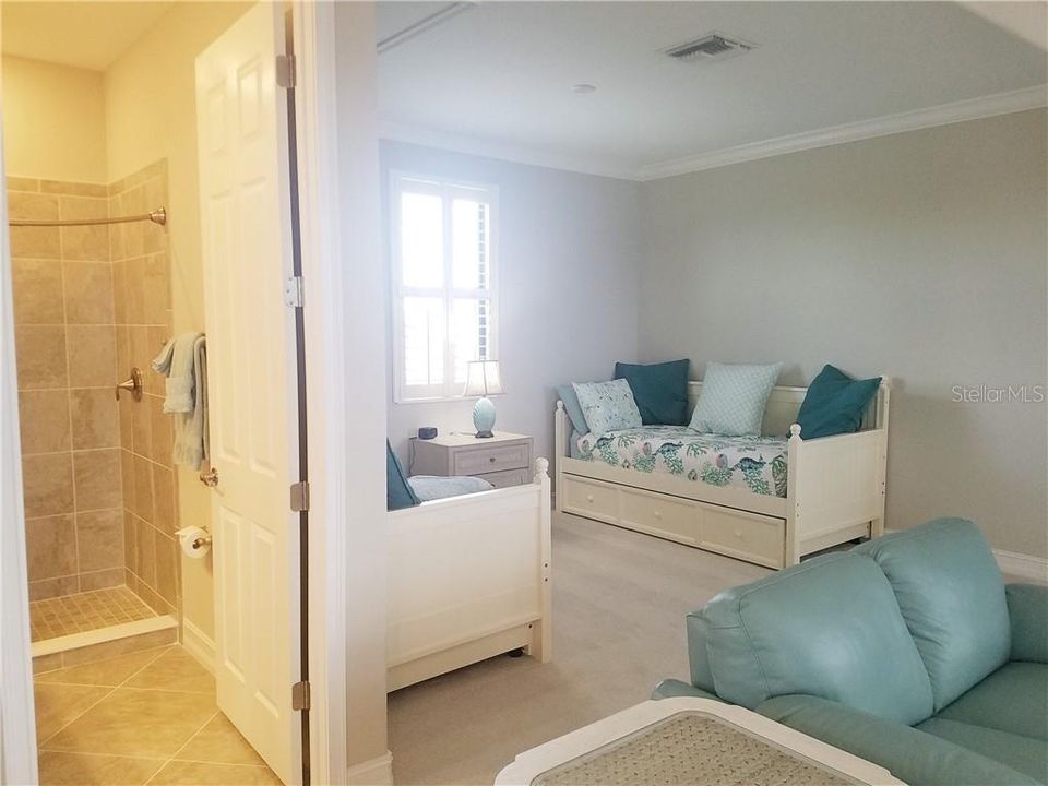 Bathroom upstairs in the bonus room