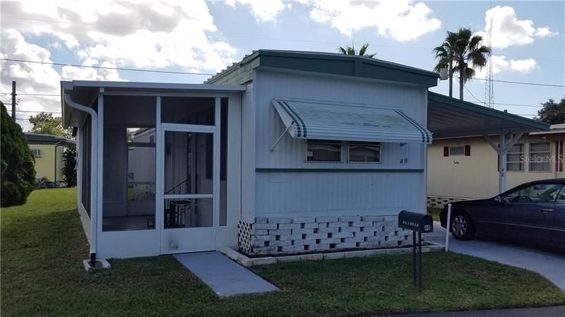 This well maintained 1 bedroom, 1 bath home is ideal for a winter getaway and has the advantage of being located in a resident owned park with low HOA fees! Walk to the Countryside Mall, restaurants or shopping from your home!