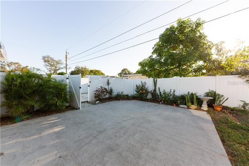 Outdoor patio area