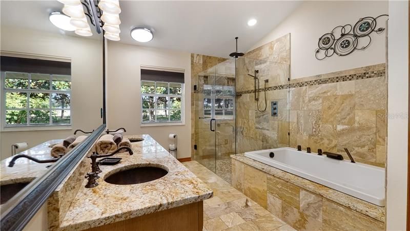 Recently Renovated Master Bathroom