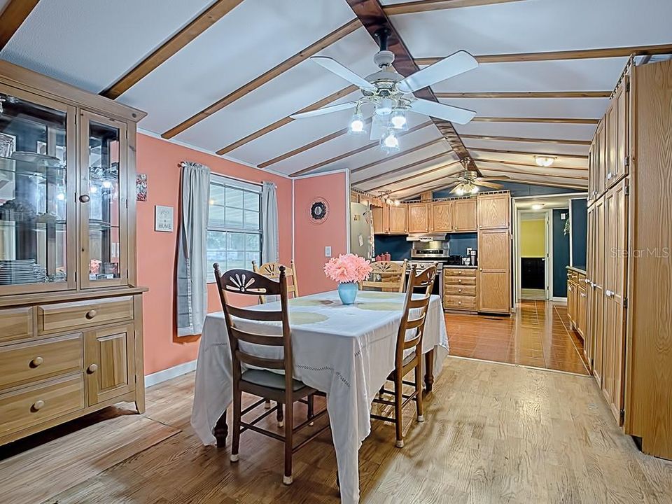 Dining Room w/Volume Ceiling and Open to Kitchen