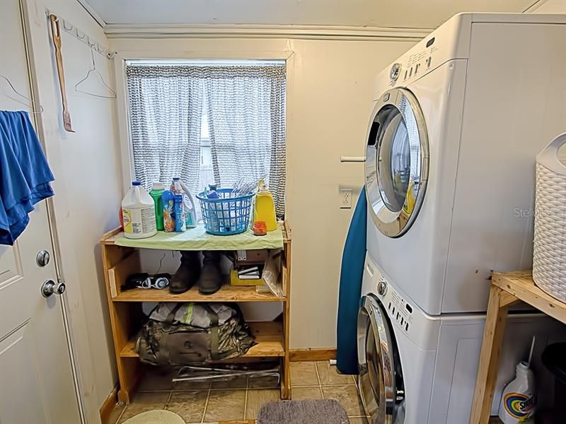 Inside Laundry Room w/Newer Washer & Dryer Included