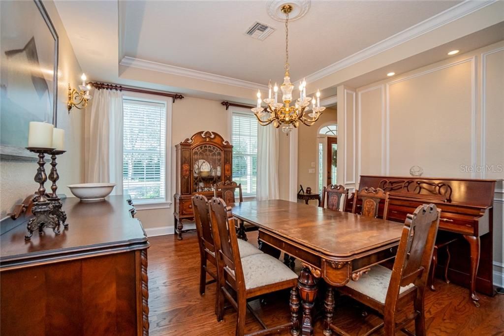 Formal Dining Room off Foyer and Living Room.