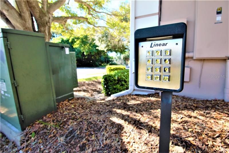Keypad entry for security gates at drive way
