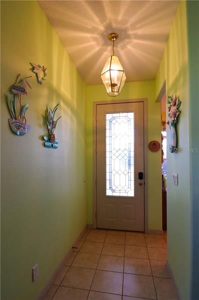 CERAMIC-TILED FOYER