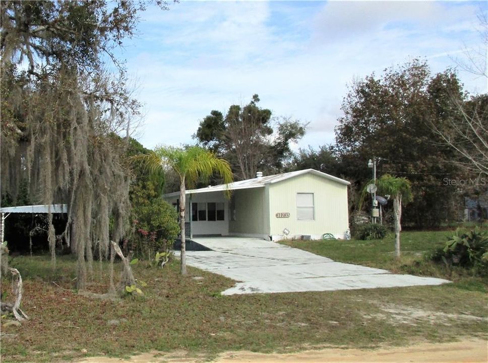 Carport is 16 ft deep and 12 ft wide