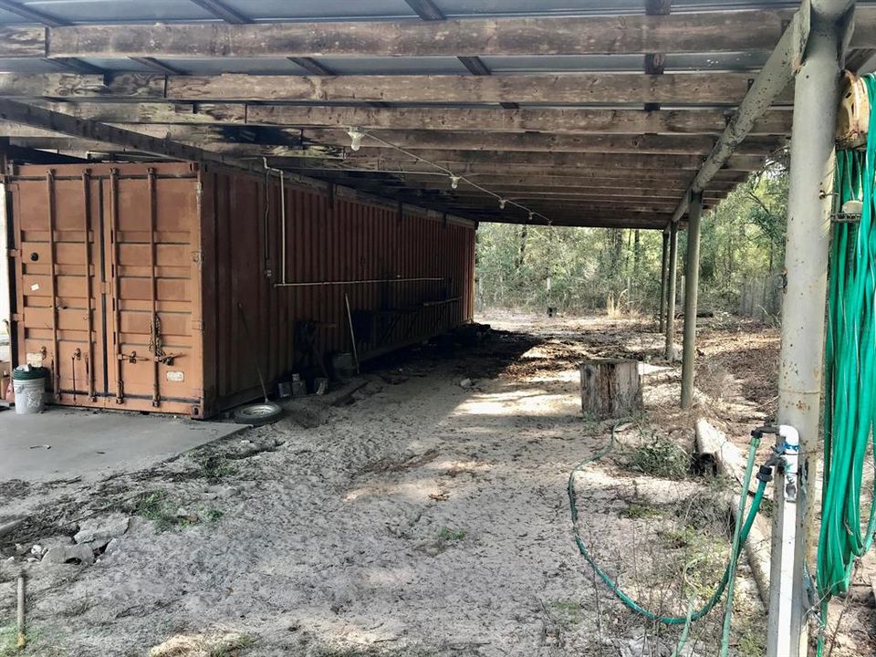 Area for stalls for horses