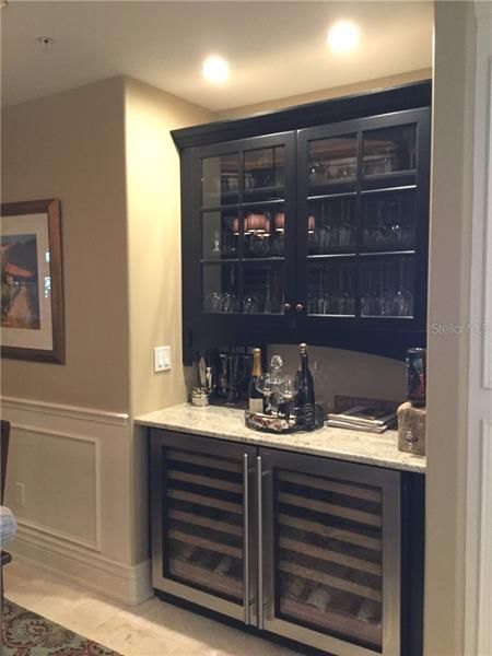 Built-in Bar with Wine Refrigerators