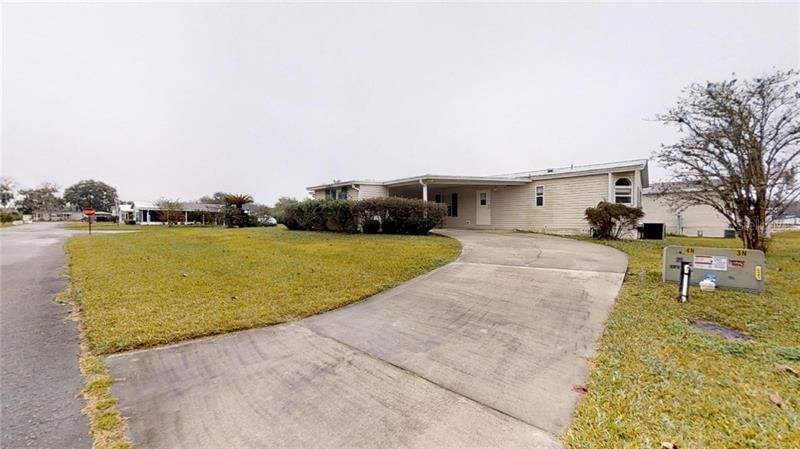 View of Circular Driveway and Corner Lot