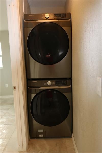 Full size Samsung Washer and Dryer.