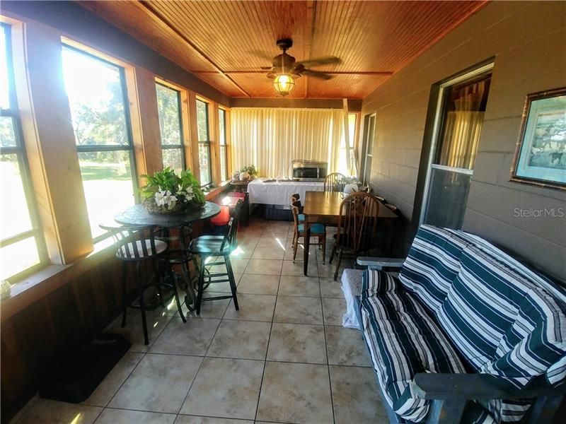 Front 10' X 24' enclosed porch with a view!