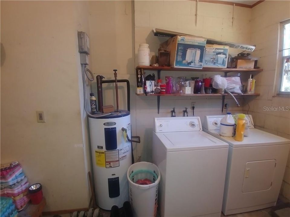 Laundry Room off of the kitchen