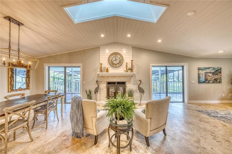 Great Room- 2 different sliding glass doors to the the 2nd floor lanai