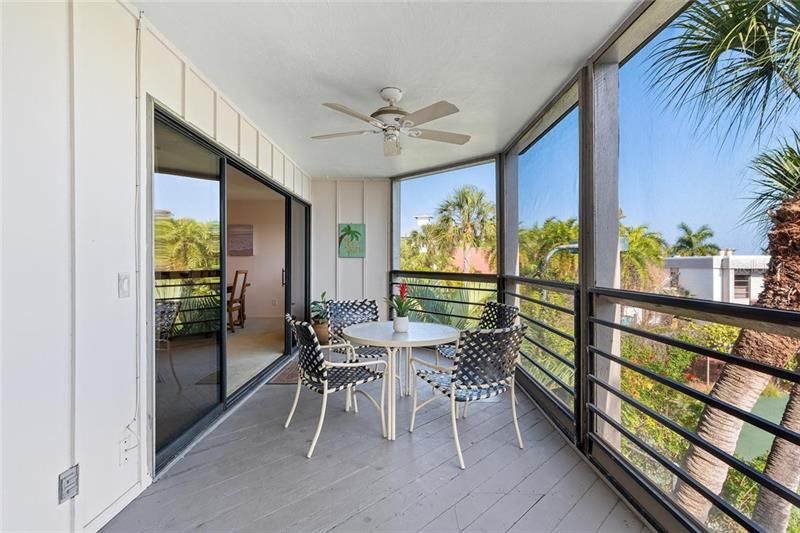 Another view of the screened in porch.