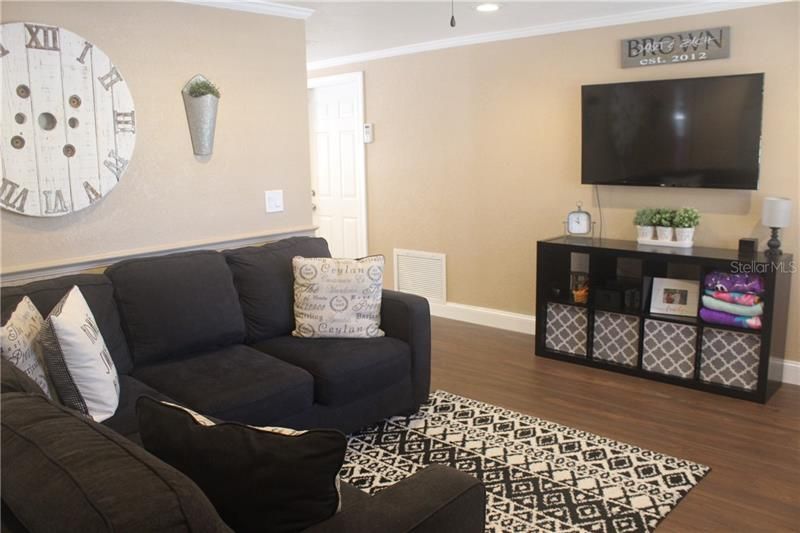 View of Family Room From Front Door