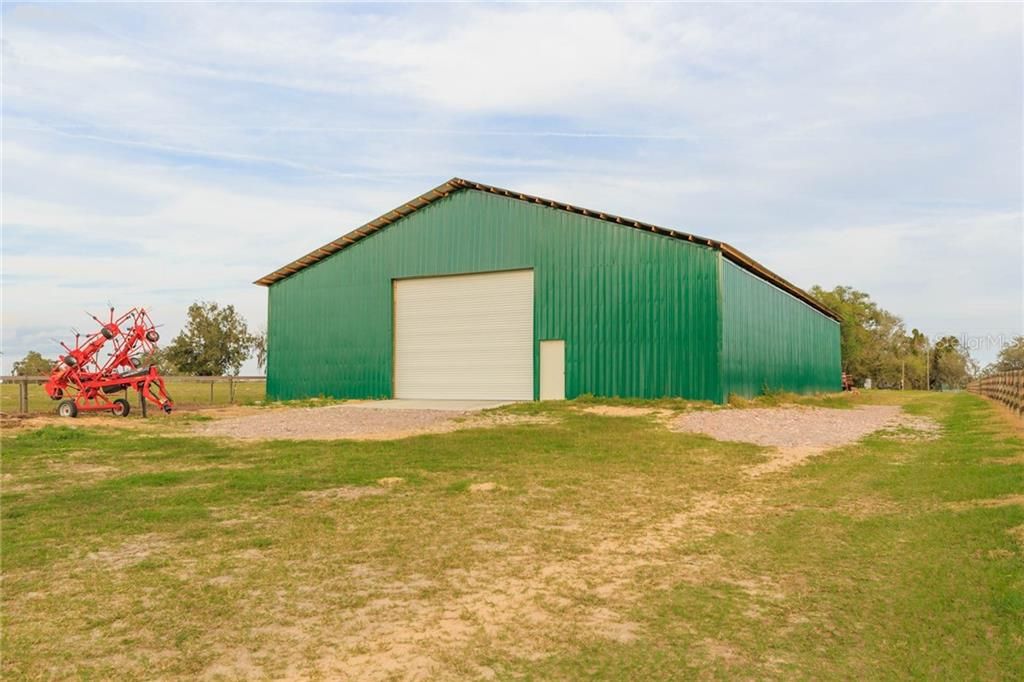 Hay or equipment storage barn